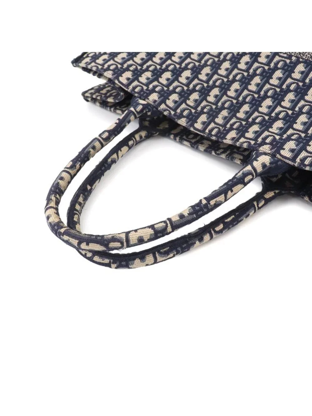Dior Oblique Book Tote Large Canvas Navy